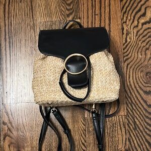 Chic Black and Tan Backpack